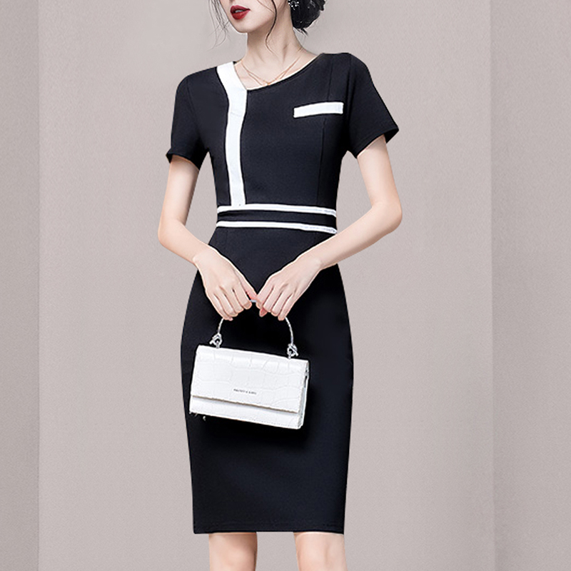 Spring and summer Hip-full business suit slim dress