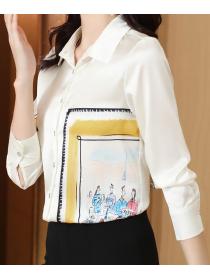 Korean style Printed Fashion Blouse 