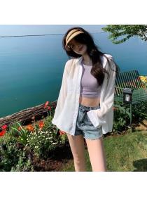 Korean style Spring and summer Sunproof shirt