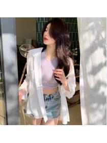 Korean style Spring and summer Sunproof shirt