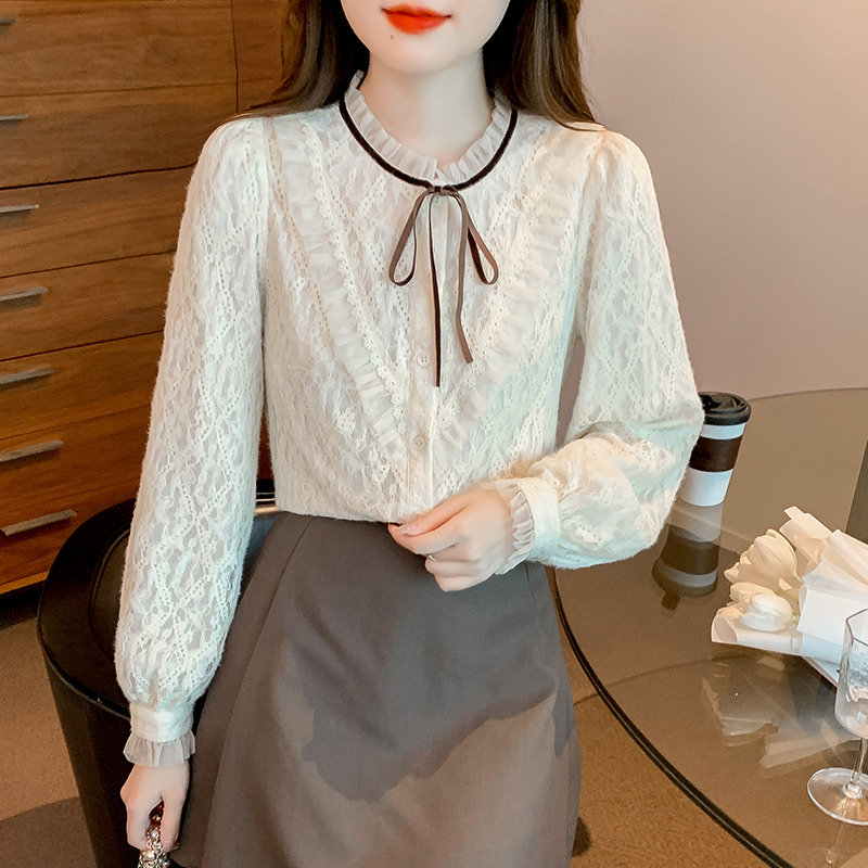 Korean style spring bottoming shirt unique tops