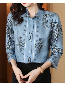 On Sale Floral Fashion  Style Loose Blouse 