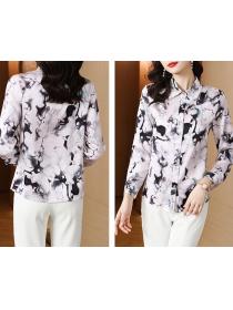 On Sale Flower Printing Fashion Blouse 