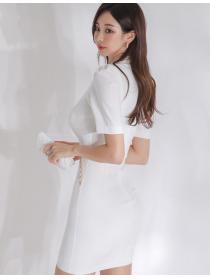 Korean Style Simple Fashion Style OL  Dress