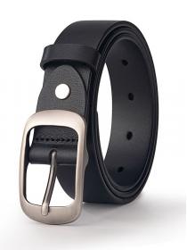 Simple Elastic buckle leather belt Women’s matching waist belt