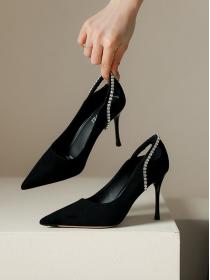Fashion rhine-diamond high heels