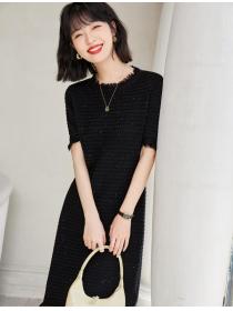 Tassel Matching Knitting Fashion Style Dress