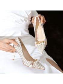 Korean style Fashion Pearls Pointed OL High heels