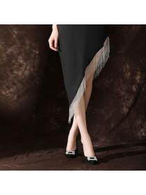 Korean style Fashion Rhinestone heels for women