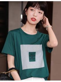 Korean style Fashion Printed Top