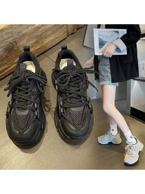 Spring new Matching retro sneakers Casual breathable Clunky Sneaker