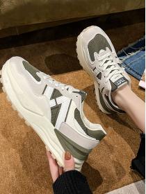 Spring fashion Matching Sport sneakers Casual breathable Clunky Sneaker