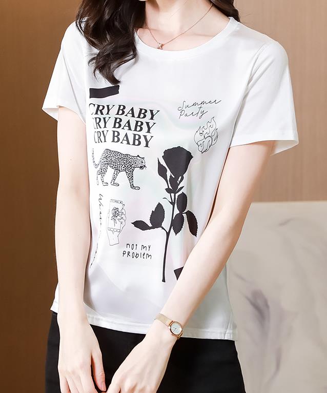 Korean style Summer Printed T-shirt