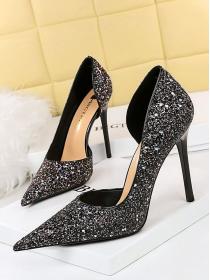 European style sexy banquet sequin high-heels