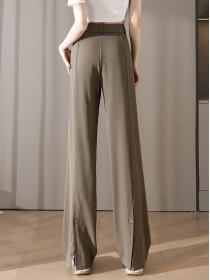Korean style High waist Loose Straight Wide leg Pants