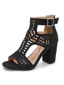 Summer new European style plus size women's thick heel Sandals
