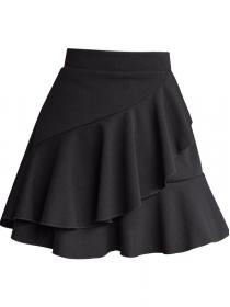 Black Large swing short skirt Dance skirt 
