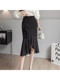 High waist slim temperament Fishtail skirt OL skirt