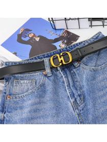 Vintage style Women's Matching cowhide belt Jeans belt