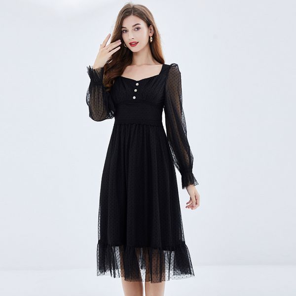 Retro Elegant Lace Plus size European style dress