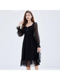 Retro Elegant Lace Plus size European style dress 