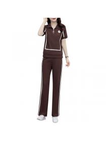 Korean style Plus size Summer Loose Casual Sport wear 2 pcs set