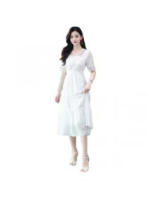 Korean style Summer fashion White Fairy dress 