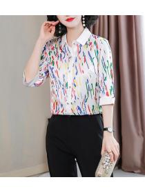 On Sale Trendy Printed Fashion Blouse 