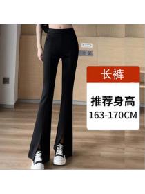 Korean style Loose Casual Simple style Flare pants