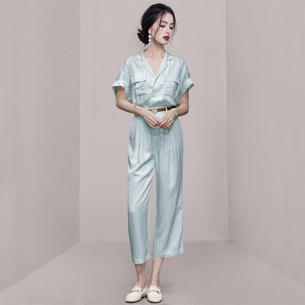 Korean style Summer Solid color Fashion Jumpsuits