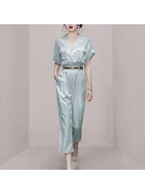 Korean style Summer Solid color Fashion Jumpsuits 