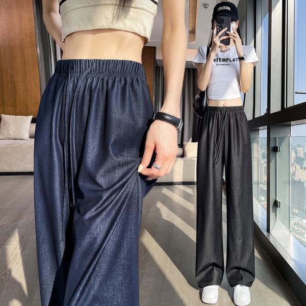 Korean style Summer Fashion High waist Stright Long pants