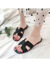Fashion beach Flat slippers Colors shoes for women