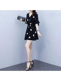 Korean style Summer Fashion Casual Plus size Loose 2 pcs set