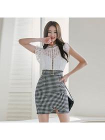 Korean style Sexy High waist Hip-full dress 