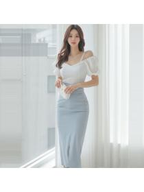 Korean style Summer Elegant two pieces set