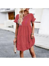 European style Casual Printed Dress for women