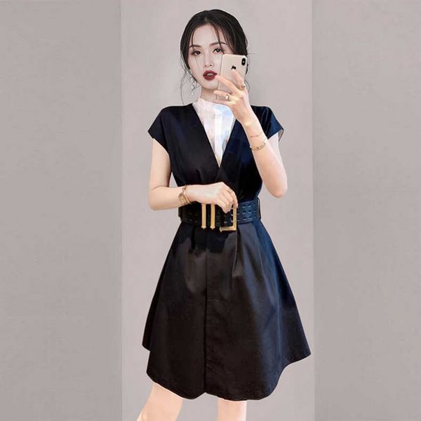 Korean style Summer Elegant Slim dress for women