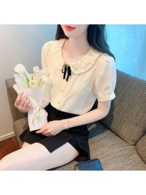 Korean style Summer Lace Sweet Blouse 