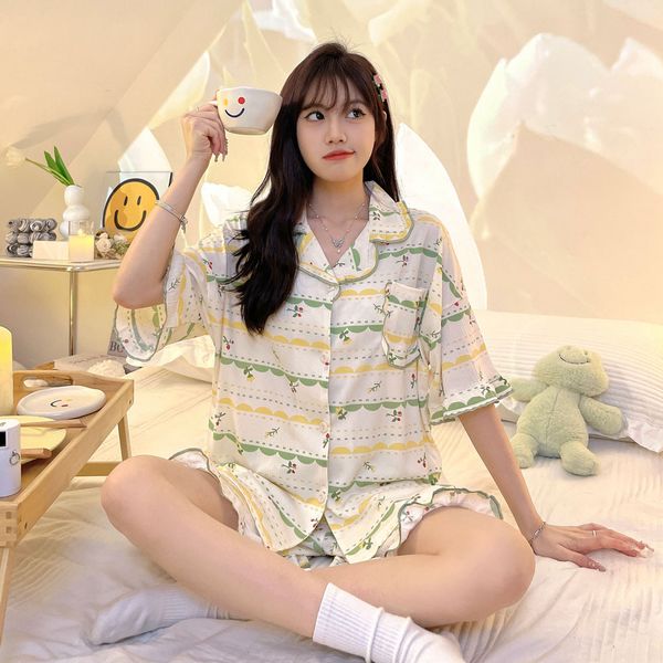 Korean style Summer Cute Pajamas 2 pcs set