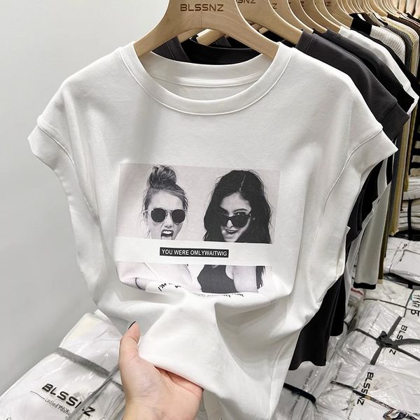 Korean style Loose 100% cotton Casual Matching T-shirt