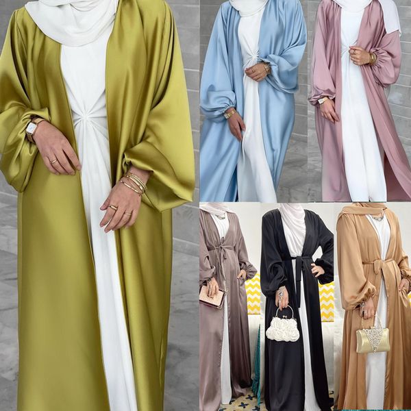 New style Muslim women's Casual Solid color Tunic dress Elegant dress
