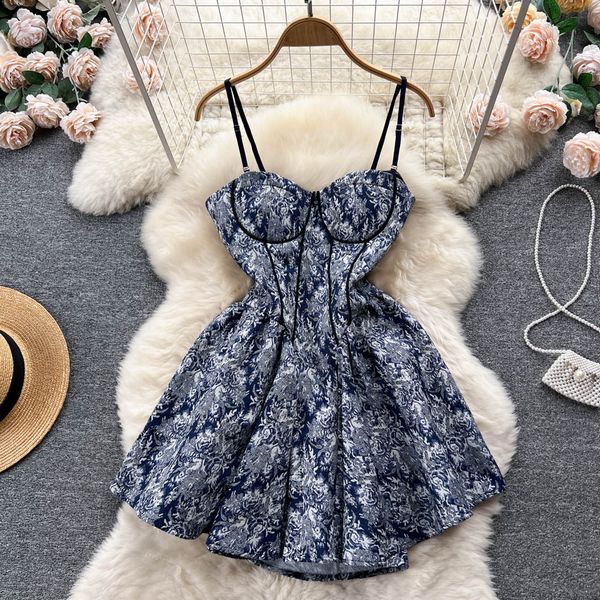Vintage style Summer sexy Sling dress