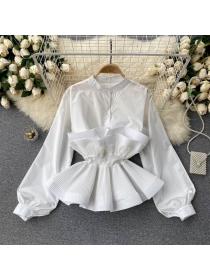Korean style Matching Spring fashion blouse 