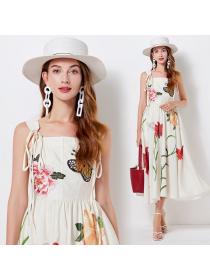 Summer Fashion Embroidery Printed Dress 