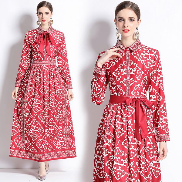 Summer Fashion Embroidery Printed Dress
