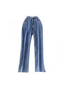 Korean style High waist Loose Wide leg Jeans 