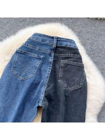 Korean style High waist Slim Flared jeans
