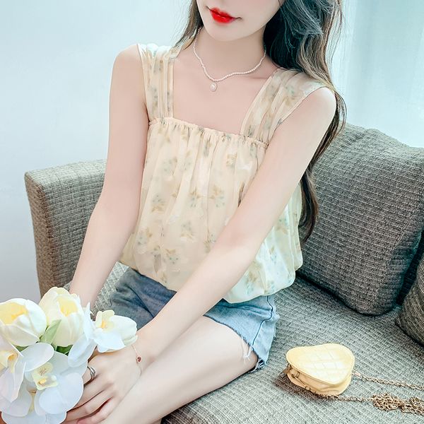 Korean style Fashion Matching Slim Floral shirt