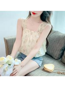 Korean style Fashion Matching Slim Floral shirt 